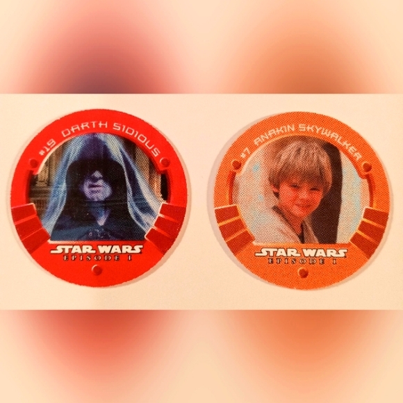 1999 Star Wars "Episode 1" Medallion Game Pieces - 38 Pieces - Picture 5 of 6